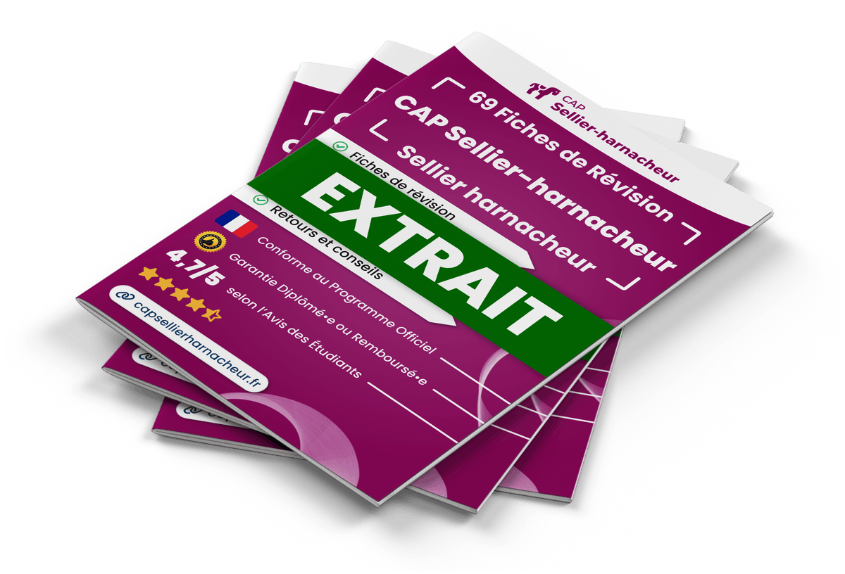Extrait Fiches Révision gratuites CAP Sellier-harnacheur